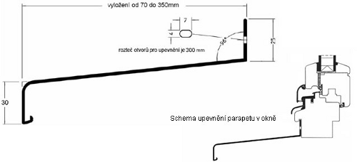 Venkovní parapety